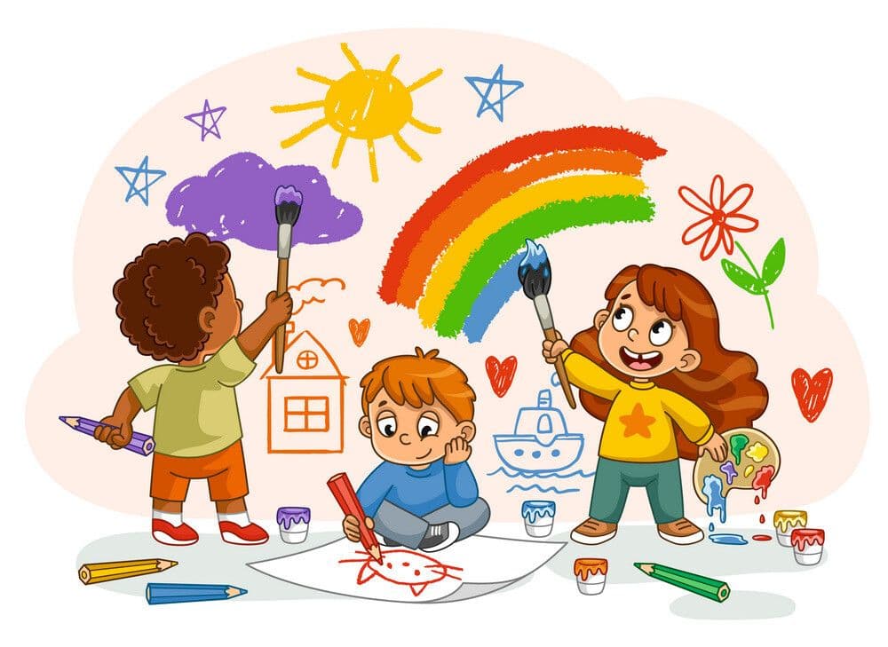 Children Painting Image